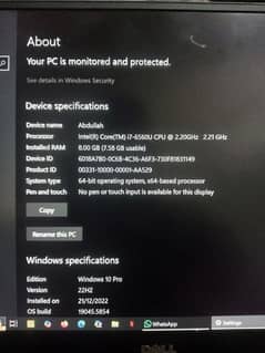 Dell XPS core i7 6560-U