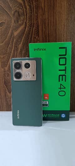 infinix note 40 with box original charger condition 10/10