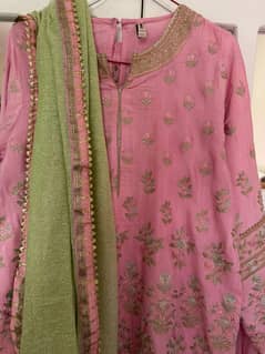 Pre loved beautiful pink colour ETHNIC dress