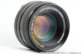 Minolta 50mm lense f/1.8