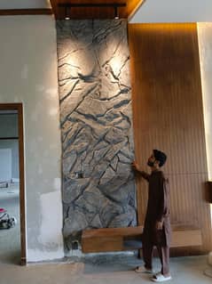 artificial rocks, waterfalls fountains