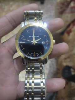 Burberry stainless steel watch made Switzerland