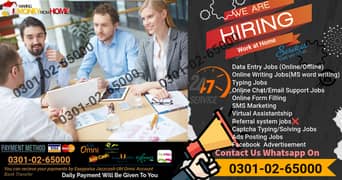 Apply with laptop, Form Filling online job at home for students,