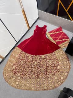 Bridal Dress Heavy Hand Work For Sale