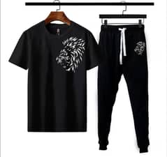 Men's Polyester Printed Track Suit - 2 pcs
