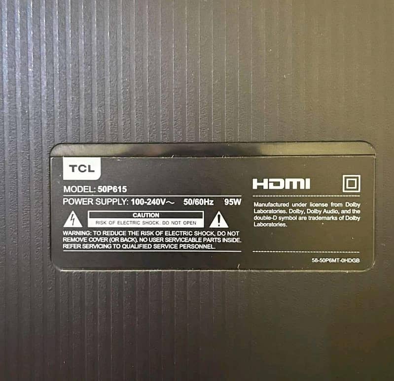 50 inch original led tcl 4k neat clean condition Using in Home (call) 1