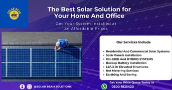 Solar Panal , Solar installation , complete setup , net metering