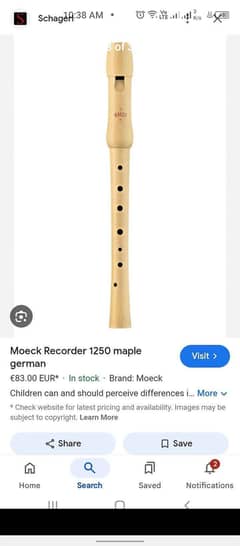Moeck Recorder 1250 maple german