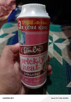 eden Roc prickly heat powder. Thnda Thnda col col