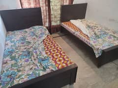 2 Single Beds with 2 Molty Foam mattresses