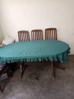 dining table and 6 chair