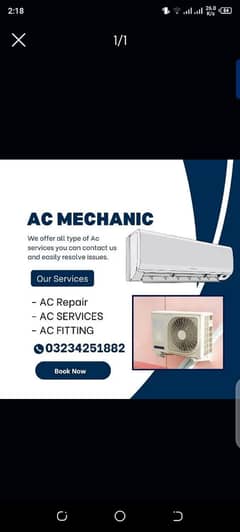 AC Installation, AC Service, AC Repair. Split AC Repair Service