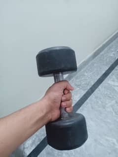 4kg pair of Rubber Dumbbells available