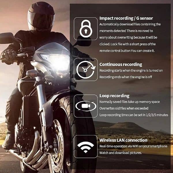 Motorcycle Dash Camera 11