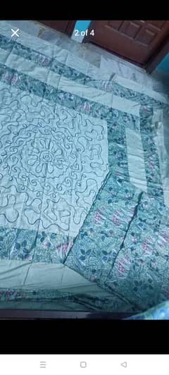 new double king size bedsheet 2 pillow cover