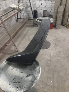 Corolla 2010-2014 E140 Trd spoiler ( Fiiber Black painted)