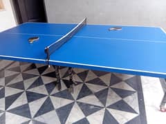 Table tennis full size table with wheels with 3 rackets,2 rackets,net