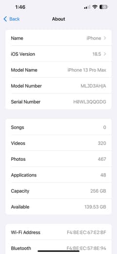 IPHONE 13/pro Max/ 256GB/Non pta