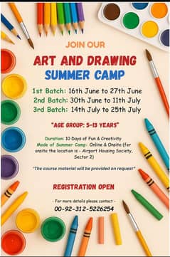 Art and Drawing Summer Camp
