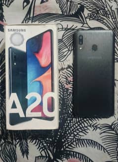 Samsung Mobile A20 with full box 3/32 gb