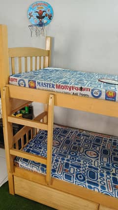 Oak Wooden Bunk Bed