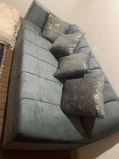 new sofa slightly used L shape seven setter