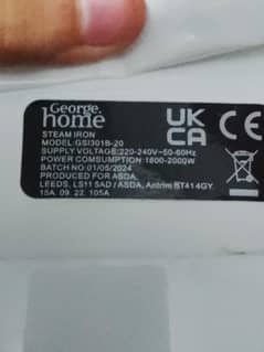 George home steam iron