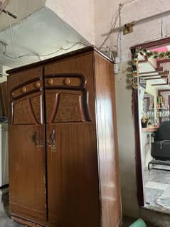 Dark Wooden Wardrobe/Almari / 2