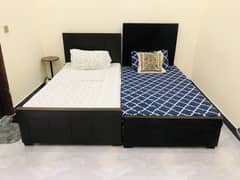 Two single bed with mattress