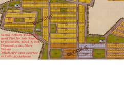 120 yard Plot for Sale, Saima Arabian Villas, Blk F, Ext, Ready to Possession