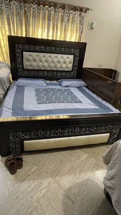 Double bed with molty foam mattress for sale