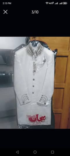 New sherwani kulla and khoosa for sell in excellent condition