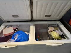 waves freezer and fridge double door