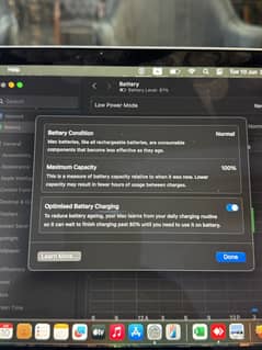 Macbook m1 air 2020 100 health