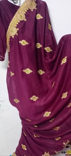 3pc rawsilk stitched saree with stitched petticoat