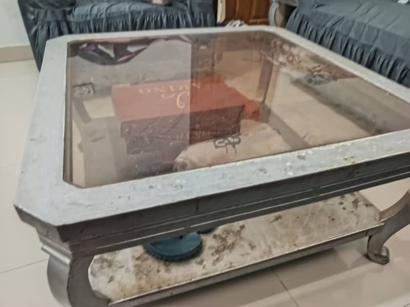 7 seater sofa set with 1 main table and 2 sideracks 9
