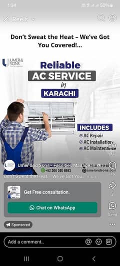 Ac installation  and repairing and fridge Also