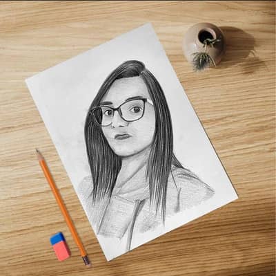 Pencil Sketch | Handmade portrait | Customised Art | Hand Drawn Artist