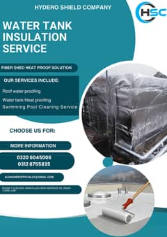 Water tank insulation Service ,Roof & Tank Heat Proofing