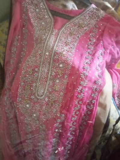 bridal or formal wear heavy work maxi /maxi emblished /partwer/