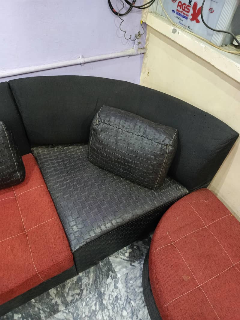 corner shape sofa with table 1