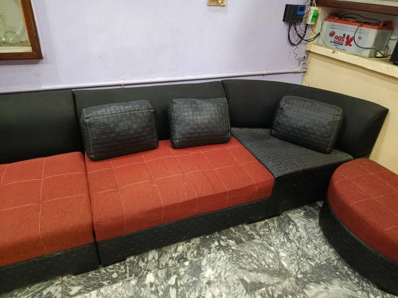 corner shape sofa with table 3