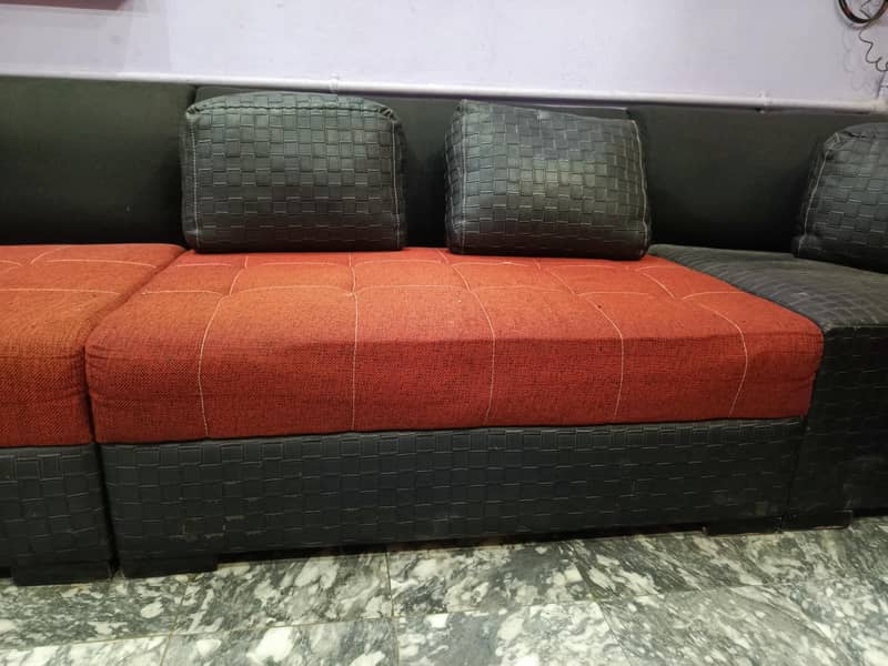 corner shape sofa with table 5