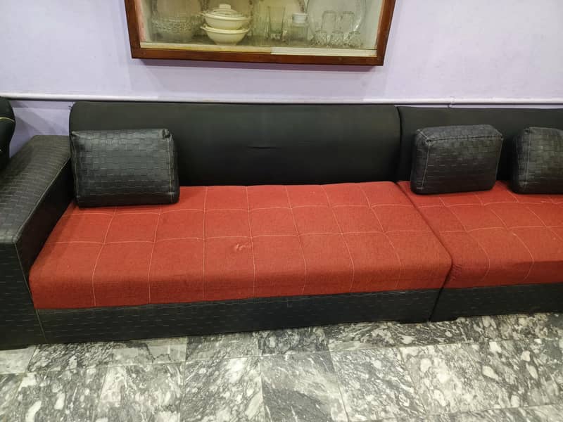 corner shape sofa with table 7