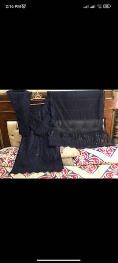lawn embroidered dress . eid dress. lawn fancy dress