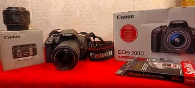 Canon 700D Dslr Sale With 2 Lens With Card