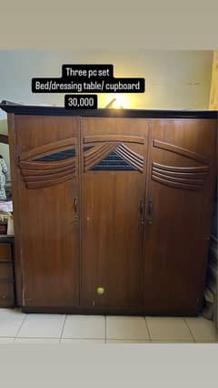 cupboard/chair/king bed/dressing table
