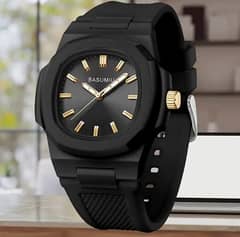 A Stylish Silicone Strap Watch For Men,