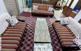 7 seater sofa set with 3 tables