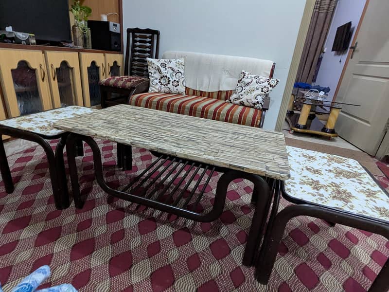 7 seater sofa set with 3 tables 8